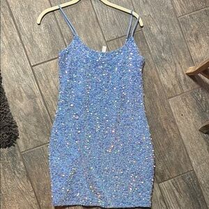 Sequin Blue Dress Lucy in the sky